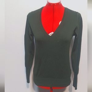 ZARA -  v neck sweater, Women's,  XL, army green